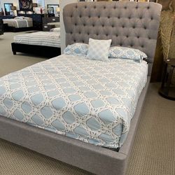  New Tall Grey Bed Frame - Queen Size King Size 