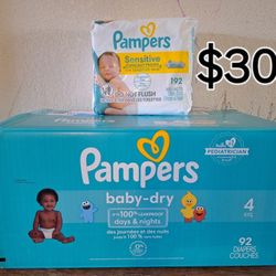 Pampers Diapers Size 4 And Wipes