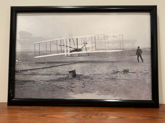 Wright Brothers First Flight Framed Photograph – Kitty Hawk 1903
