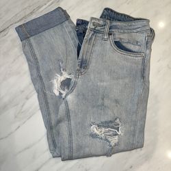 Light Wash Distressed Jeans