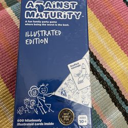 Kids Against Maturity Illustrated Edition Card Game Ages 10+