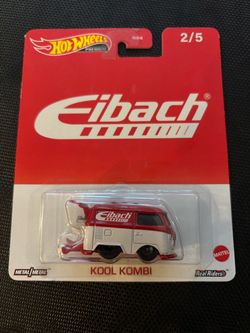 Hot Wheels Premium Kool Kombi Volkswagen 1:64 Red/White Eibach Real Riders