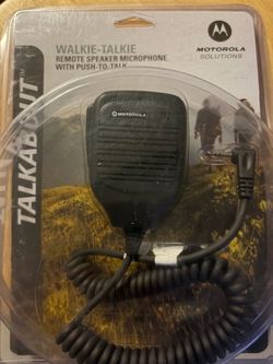 Motorola walkie-talkie speaker attachment