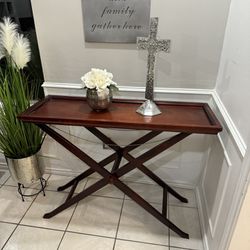 Foldable Wood  Console Table