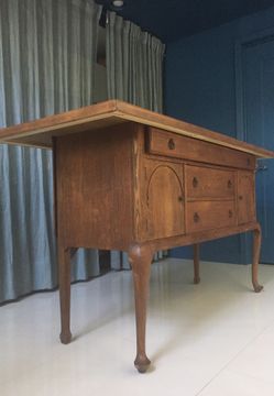 Vintage wood Armoire, table, chest