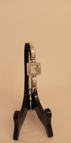 "NEW" Gorgeous Silver-Tone GUCCI "Copy" Watch w/cz stones