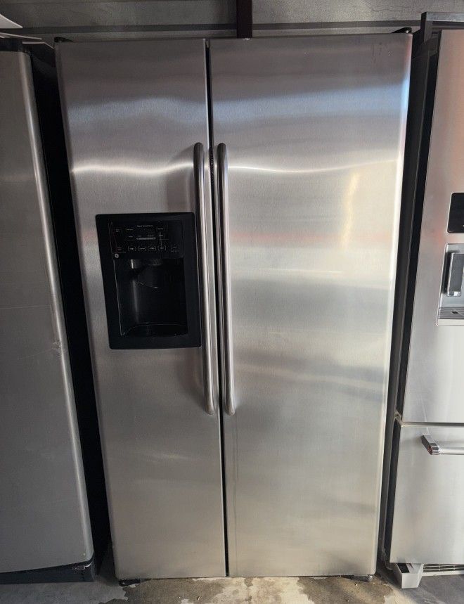 GE Stainless Steel Refrigerator And Freezer