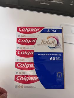 Colgate Total SF Advanced Whitening Toothpaste, 6.4 Ounce (Pack of 5)
