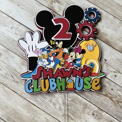 Clubhouse Personalized Cake Topper 