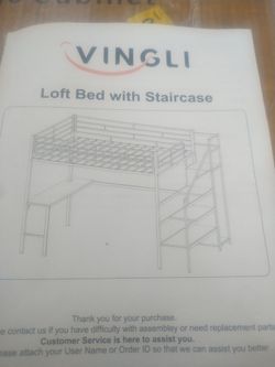 Loft bed with staircase