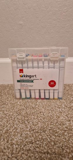 Kingart Pro Double-Ended Art Markers 60-Pack
