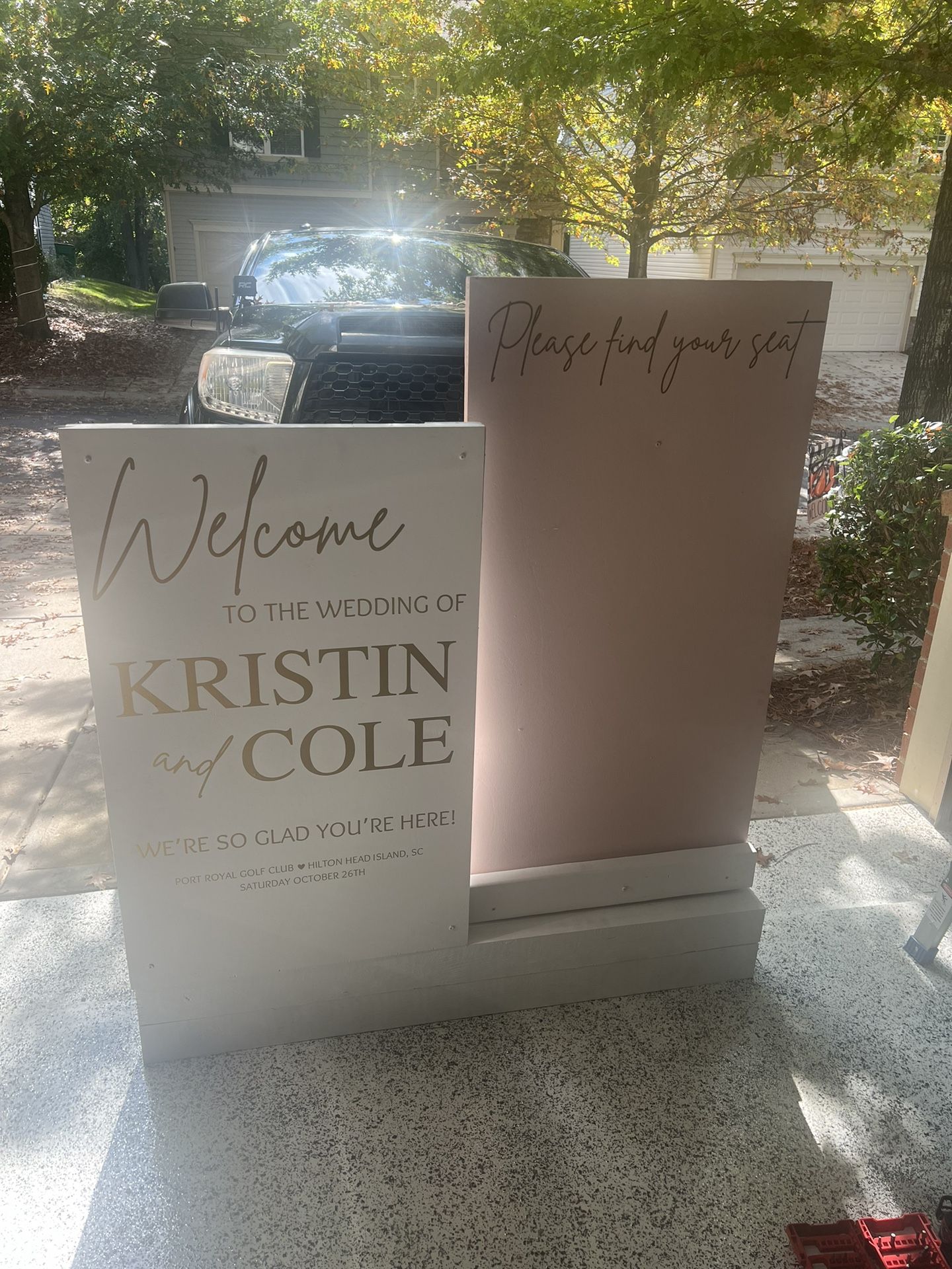 Welcome Sign/ Seating Chart For Wedding