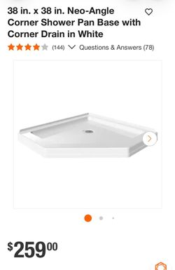 Delta shower wall and base