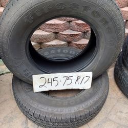 245.  75. R17  2 Tires