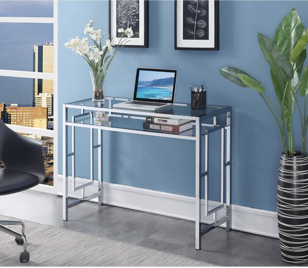 Glass Desk $90 OBO