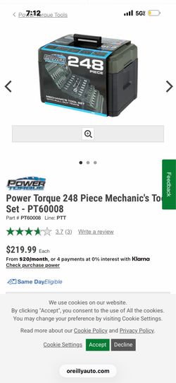 Power Torque 248 Piece Mechanic's Tool Set - PT60008