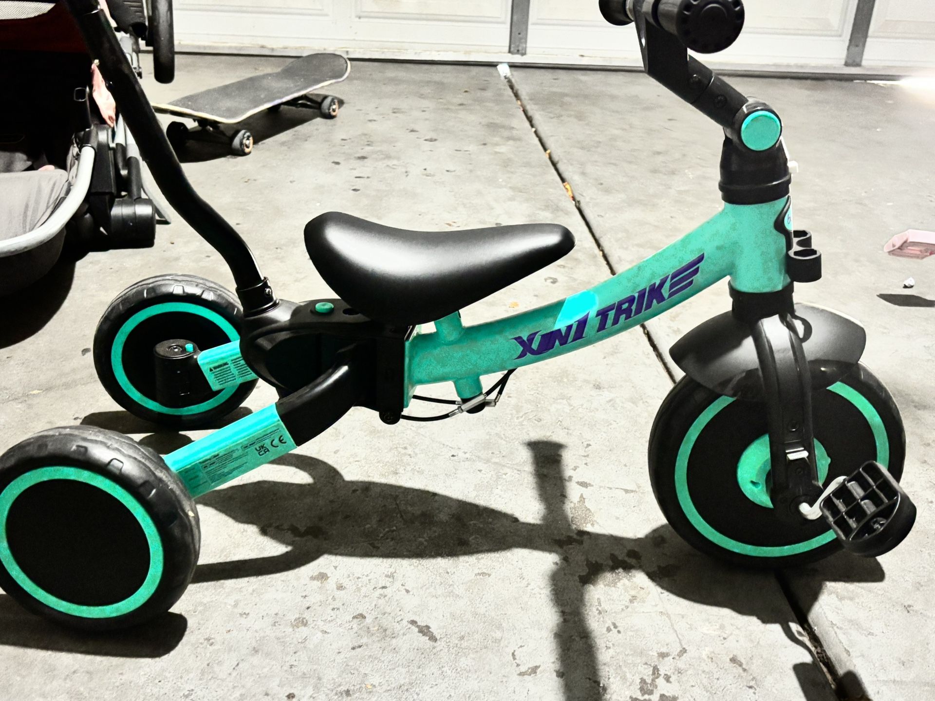 Besrey 7-in-1 Toddler Tricycle with Push Handle.  