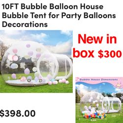 New in box 10 ft bubble house $300 firm no lower pick up East Palmdale