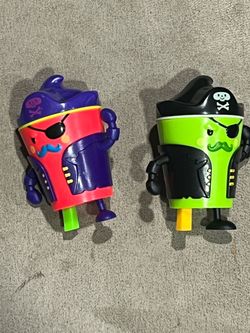 Wendy's Frosty Frights Captain Coldsnap & Bright Neon Variant Pirate set of 2