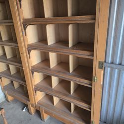 Beautiful hardwood file, Shoe, or Other cherished possessions. Lockable cabinets