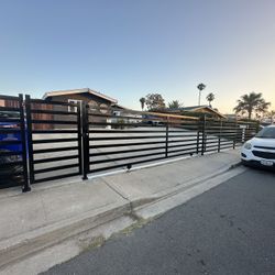 Custom Horizontal Iron Fence