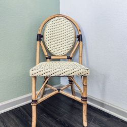 Bamboo Rattan Parisian Bistro Chair