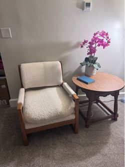 Reading chair and table