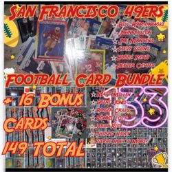 San Francisco 49ers Football Card Bundle