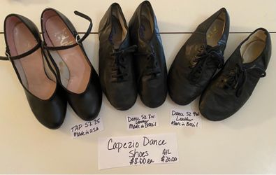 Capezio dance and tap shoes. Prices and sizes in photos.