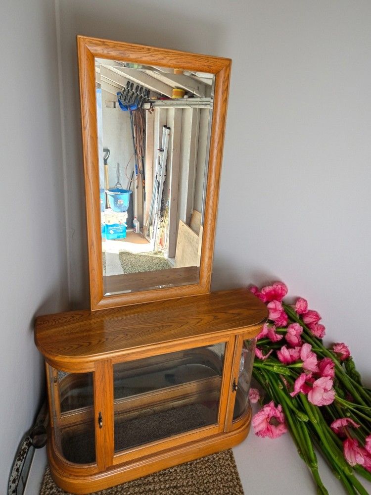 Curio Chest With Mirror