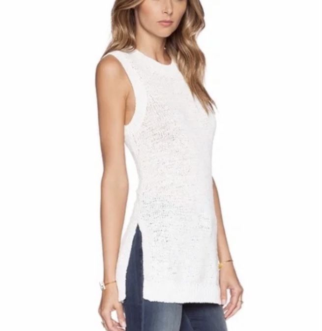 THEORY MEENALY Sleeveless Sweater Shell Vest