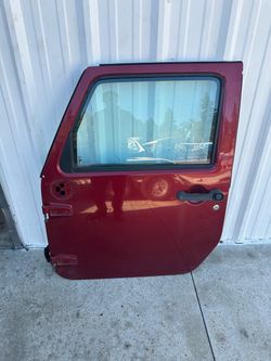 Jeep Wrangler JK 2012 Burgundy Driver Front Full Door OEM 12-18
