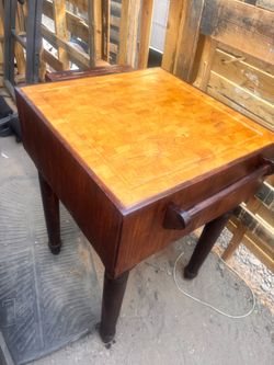 Butcher Block Kitchen Island with Knife Storage