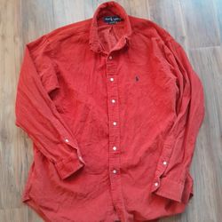 Vintage Polo Ralph Lauren Red Corduroy Shirt