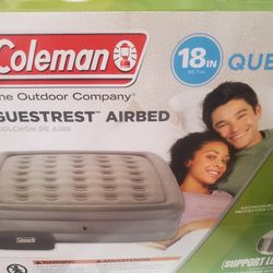 18" Queen Coleman Guest Rest Doble-high  Air  Mattress  ,pump Not Included 