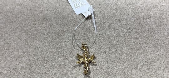 Gold angel pendant