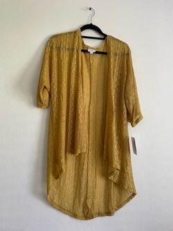 Yellow cardigan