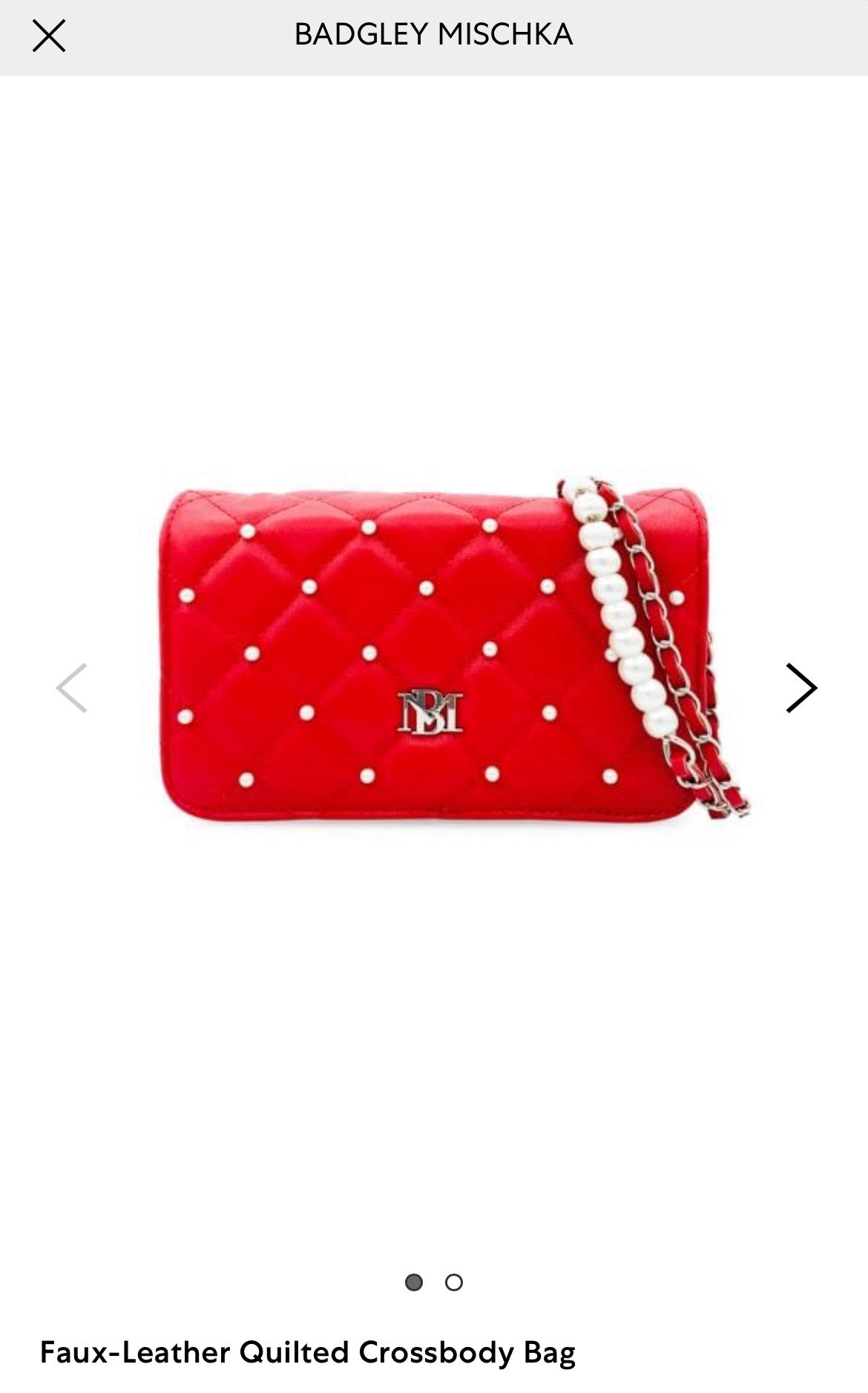 Badgley Mischka Quilted Crossbody Bag