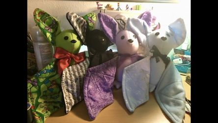 Bat plushies