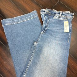 Maeve Full Length Wide Leg Jean