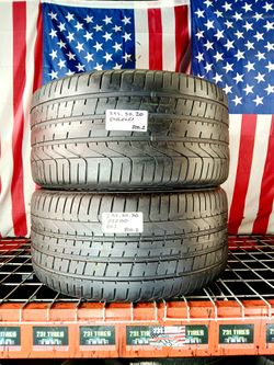 295/30ZR20 PIRELLI PZERO MAX PERFORMANCE 295 30 20 USED TIRES SET 
