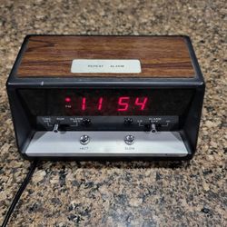 Vintage Digital Alarm Clock Red LED Display