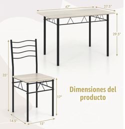 Dining Table and 4 Chairs Set. Pre-owned