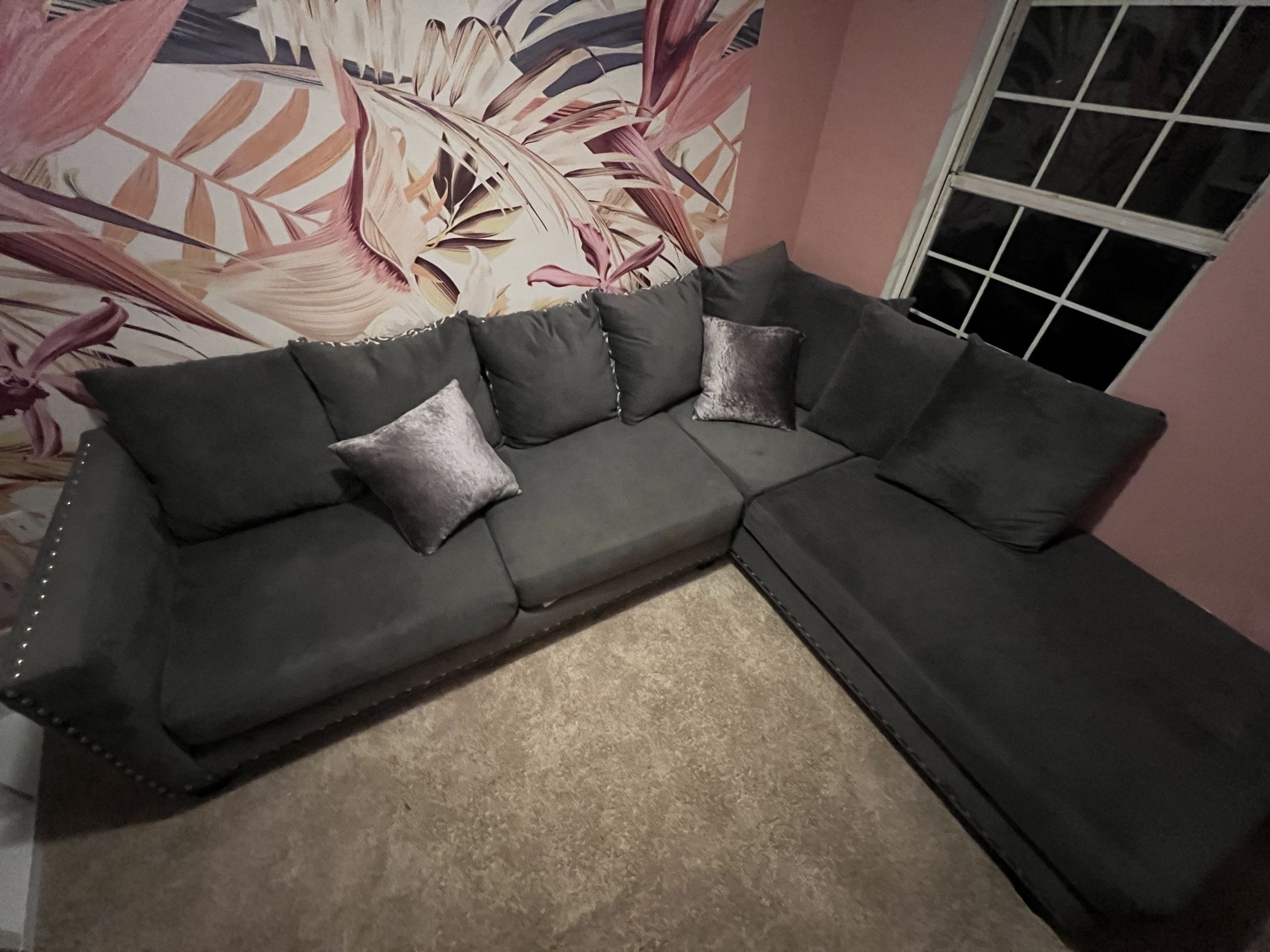 Gray Sectional 