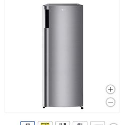 LG 6.0 cu. ft. Single Door Refrigerator with Inverter Compressor and Pocket Handle in Platinum Silver