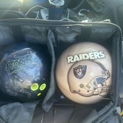 Raiders & Storm bowling balls Raiders 6 Lbs Storm 12 Lbs $150