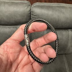 John Hardy Cord Bracelet, Sterling Silver, Rubber
