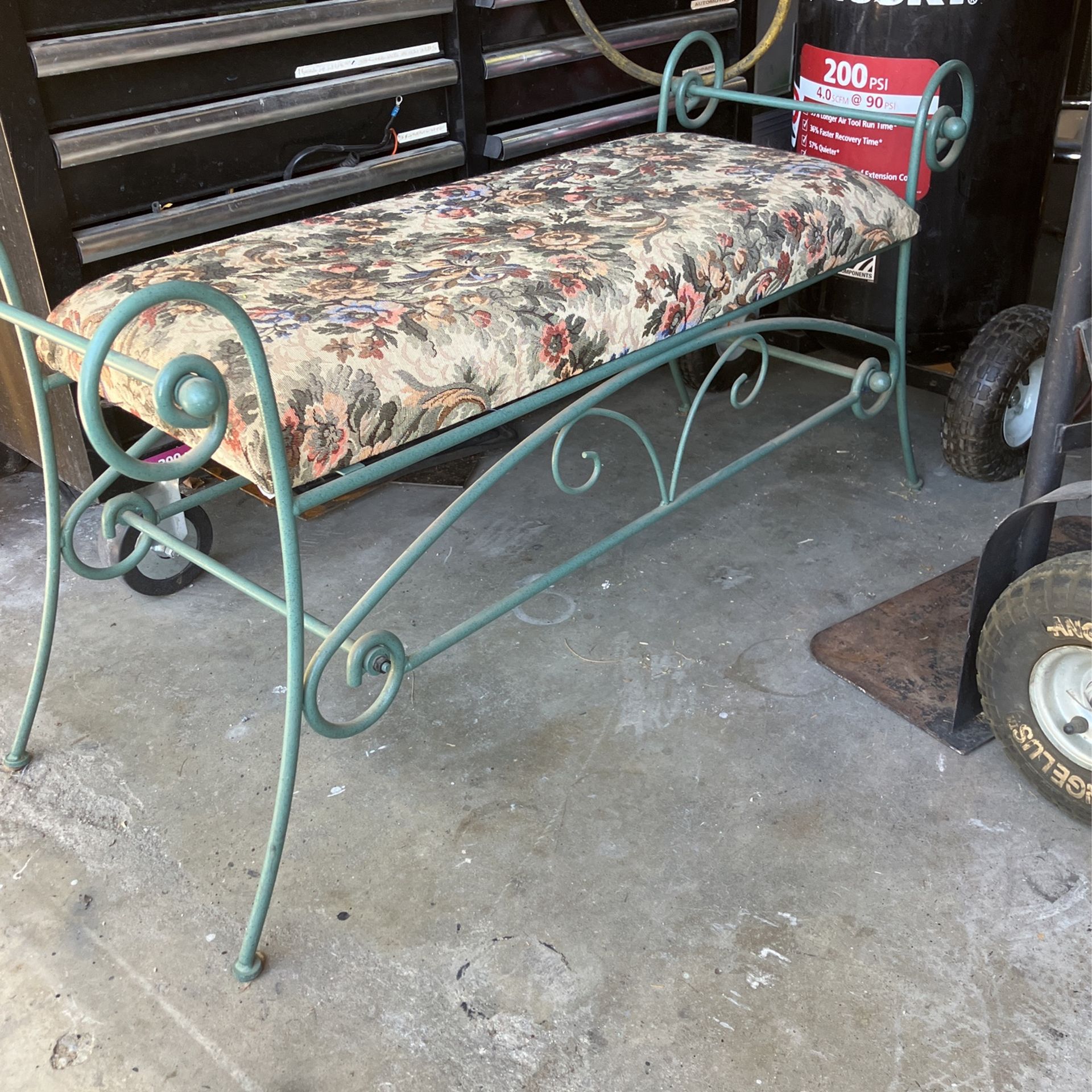 Bench, Ornate Iron