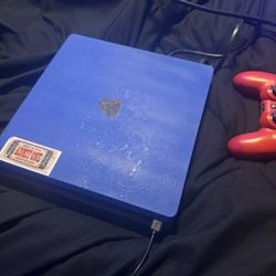 PS4 With Controller And Games 