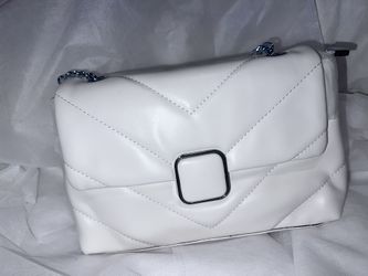 $25 White Waffle Purse